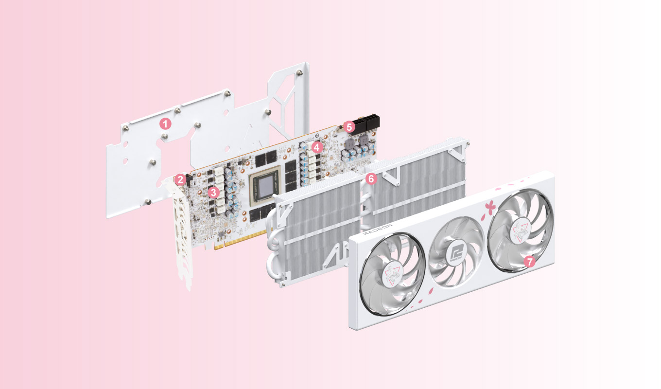 PowerColor Hellhound Sakura Radeon RX 7800 XT Graphics Card